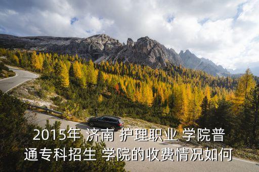 2015年 濟(jì)南 護(hù)理職業(yè) 學(xué)院普通?？普猩?學(xué)院的收費(fèi)情況如何