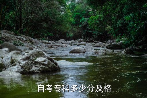  自考專科多少分及格