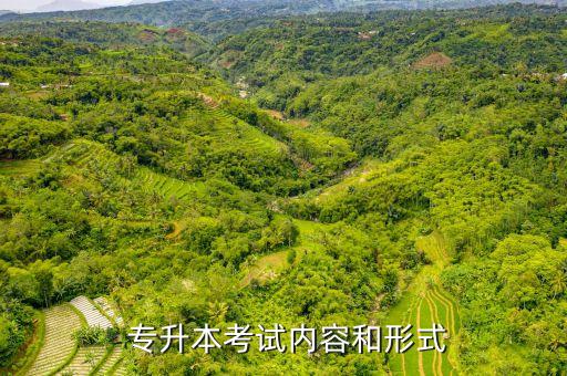  專升本考試內容和形式