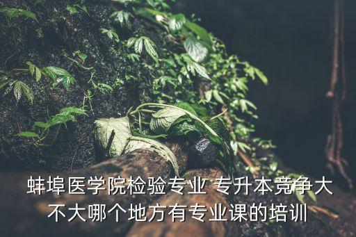  蚌埠醫(yī)學(xué)院檢驗專業(yè) 專升本競爭大不大哪個地方有專業(yè)課的培訓(xùn)