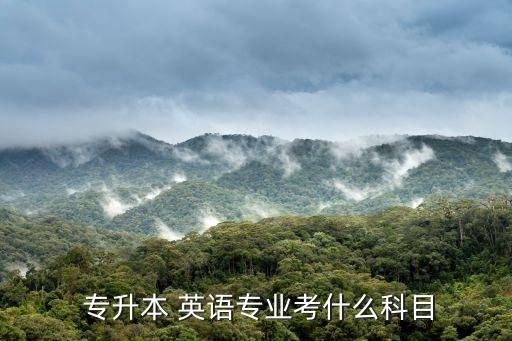  專升本 英語(yǔ)專業(yè)考什么科目