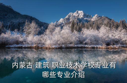  內(nèi)蒙古 建筑 職業(yè)技術(shù)學(xué)校專業(yè)有哪些專業(yè)介紹