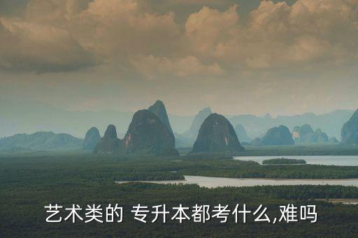  藝術(shù)類(lèi)的 專(zhuān)升本都考什么,難嗎