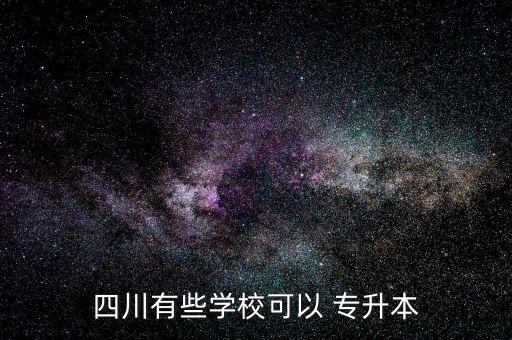四川有些學(xué)?？梢?專升本