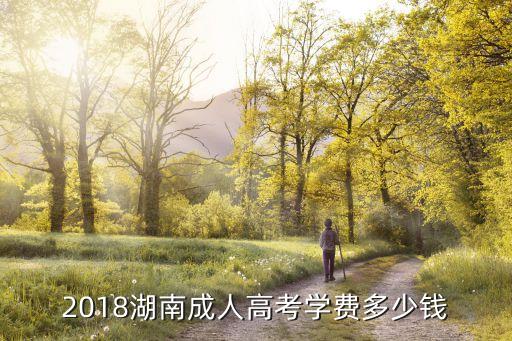 2018湖南成人高考學(xué)費多少錢