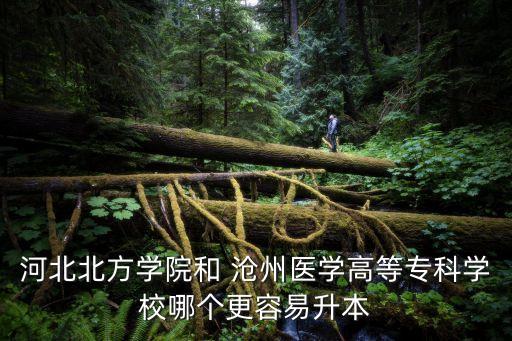 河北北方學院和 滄州醫(yī)學高等專科學校哪個更容易升本
