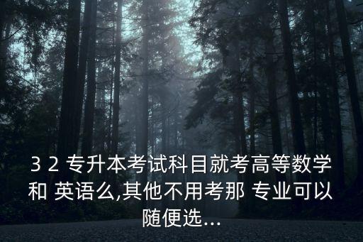 專升本什么專業(yè)不考英語(yǔ)