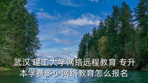  武漢 理工大學(xué)網(wǎng)絡(luò)遠程教育 專升本學(xué)費多少網(wǎng)絡(luò)教育怎么報名