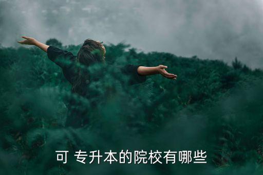 可 專(zhuān)升本的院校有哪些