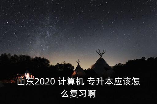 山東2020 計算機(jī) 專升本應(yīng)該怎么復(fù)習(xí)啊