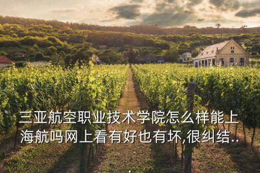  三亞航空職業(yè)技術學院怎么樣能上 海航嗎網(wǎng)上看有好也有壞,很糾結(jié)...
