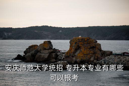 安慶師范大學統(tǒng)招 專升本專業(yè)有哪些可以報考