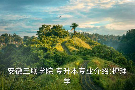 安徽三聯(lián)學(xué)院 專(zhuān)升本專(zhuān)業(yè)介紹:護(hù)理學(xué)