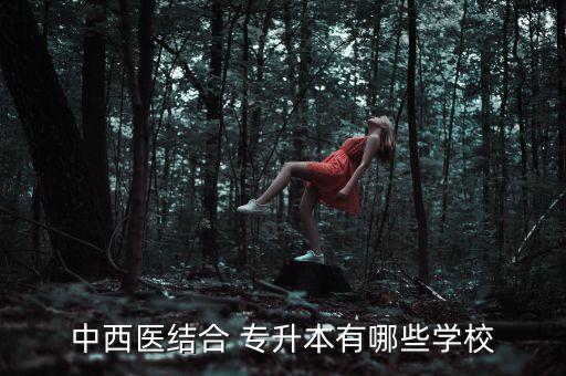 中西醫(yī)結(jié)合 專(zhuān)升本有哪些學(xué)校