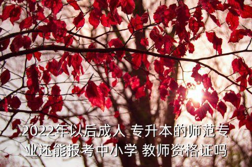 專(zhuān)升本可以考教師么