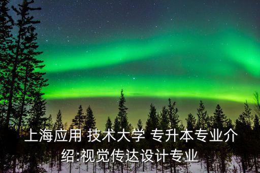  上海應(yīng)用 技術(shù)大學(xué) 專升本專業(yè)介紹:視覺傳達設(shè)計專業(yè)