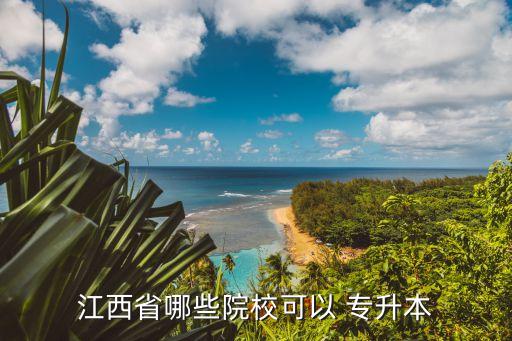江西省哪些院?？梢?專升本