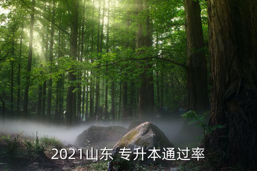 2021山東 專升本通過率
