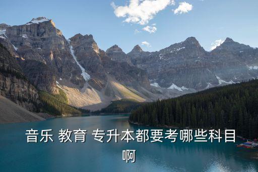  音樂(lè) 教育 專升本都要考哪些科目啊