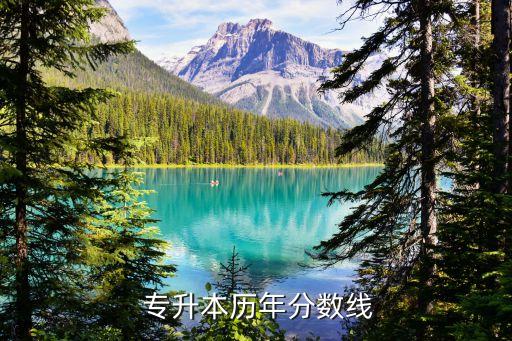  專升本歷年分數線