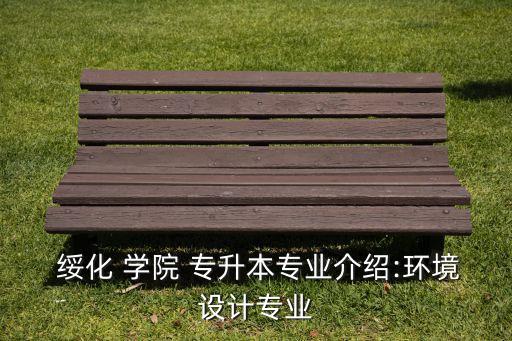  綏化 學(xué)院 專升本專業(yè)介紹:環(huán)境設(shè)計(jì)專業(yè)
