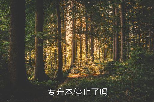  專(zhuān)升本停止了嗎