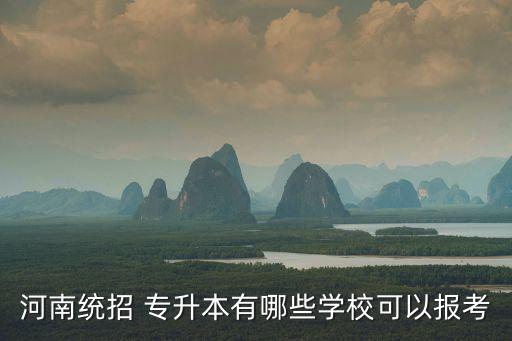河南統(tǒng)招 專升本有哪些學?？梢詧罂? class=