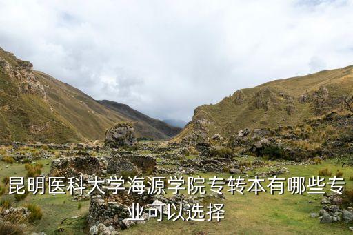 昆明醫(yī)科大學(xué)海源學(xué)院專轉(zhuǎn)本有哪些專業(yè)可以選擇