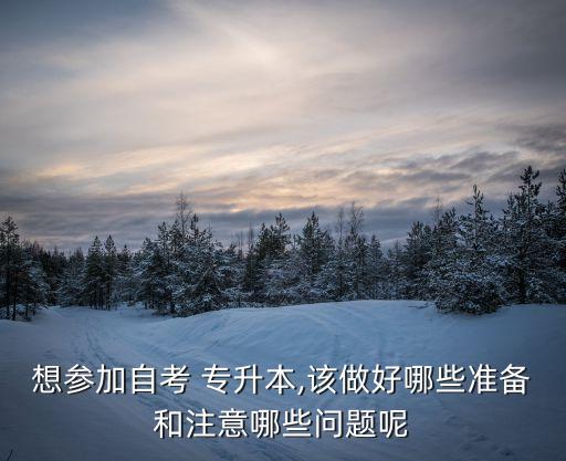 想?yún)⒓幼钥?專升本,該做好哪些準備和注意哪些問題呢