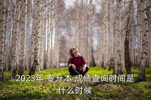 2023年 專升本 成績查詢時(shí)間是什么時(shí)候