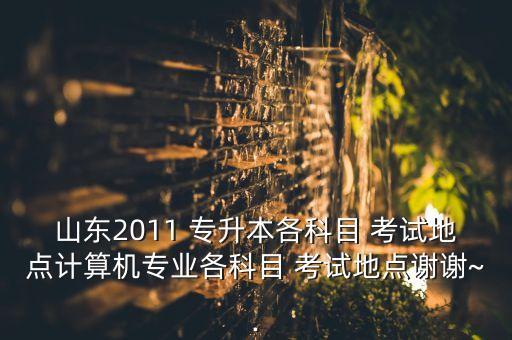 山東2011 專升本各科目 考試地點(diǎn)計(jì)算機(jī)專業(yè)各科目 考試地點(diǎn)謝謝~·