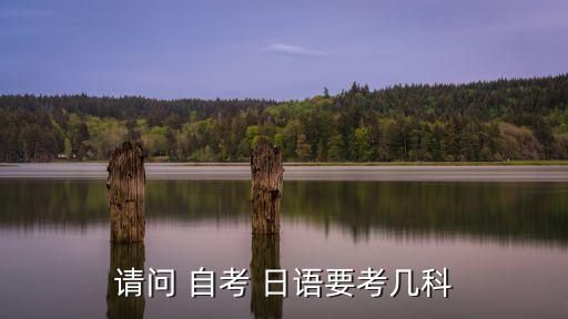 請問 自考 日語要考幾科