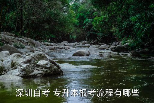  深圳自考 專升本報(bào)考流程有哪些