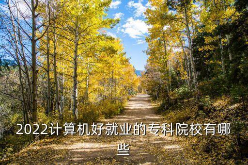 2022計(jì)算機(jī)好就業(yè)的?？圃盒Ｓ心男? class=