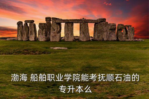  渤海 船舶職業(yè)學院能考撫順石油的 專升本么