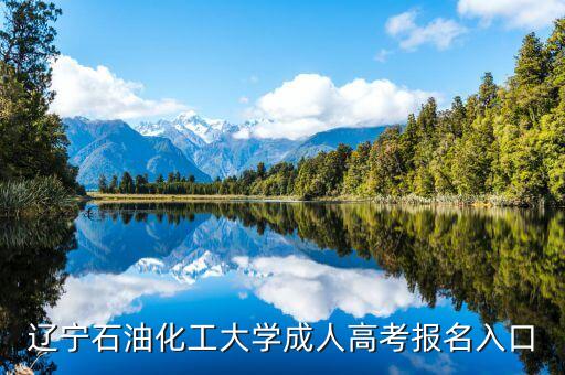 遼寧石油化工大學成人高考報名入口