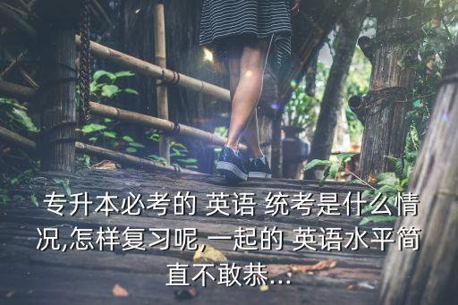  專(zhuān)升本必考的 英語(yǔ) 統(tǒng)考是什么情況,怎樣復(fù)習(xí)呢,一起的 英語(yǔ)水平簡(jiǎn)直不敢恭...