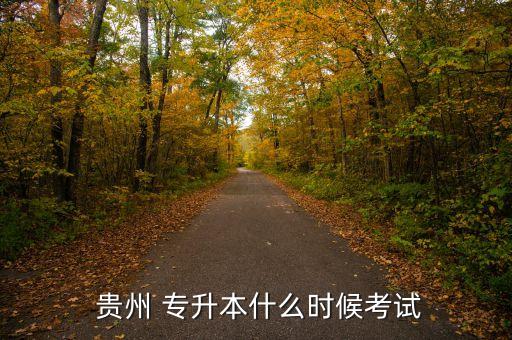  貴州 專(zhuān)升本什么時(shí)候考試