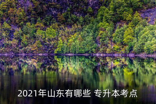 2021年山東有哪些 專(zhuān)升本考點(diǎn)