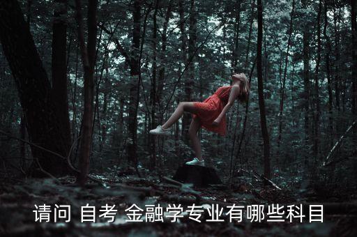請問 自考 金融學(xué)專業(yè)有哪些科目