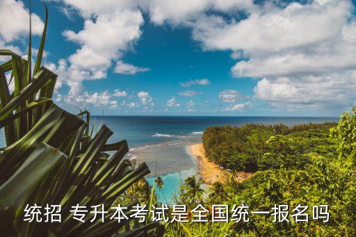 統(tǒng)招 專升本考試是全國統(tǒng)一報(bào)名嗎