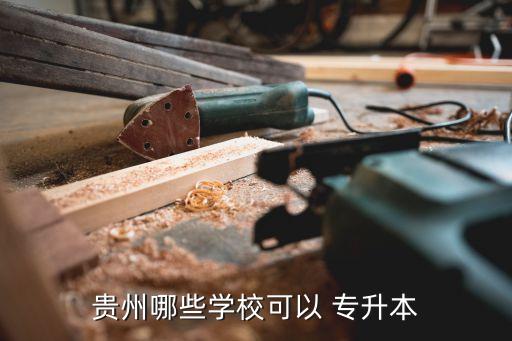 貴州哪些學(xué)?？梢?專升本