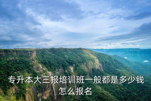  專(zhuān)升本大三報(bào)培訓(xùn)班一般都是多少錢(qián)怎么報(bào)名