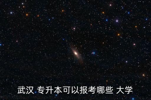 武漢 專升本可以報(bào)考哪些 大學(xué)