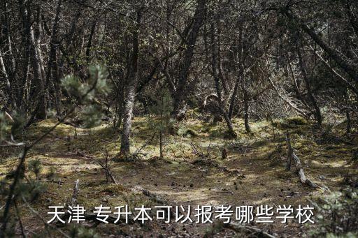  天津 專升本可以報考哪些學校
