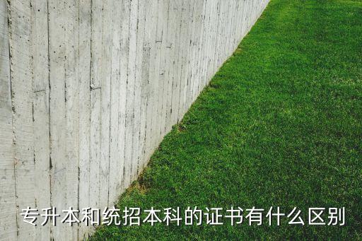  專升本和統(tǒng)招本科的證書(shū)有什么區(qū)別