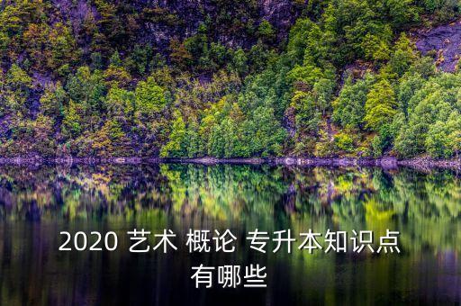 2020 藝術(shù) 概論 專升本知識(shí)點(diǎn)有哪些
