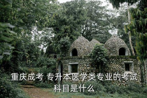  重慶成考 專(zhuān)升本醫(yī)學(xué)類(lèi)專(zhuān)業(yè)的考試 科目是什么