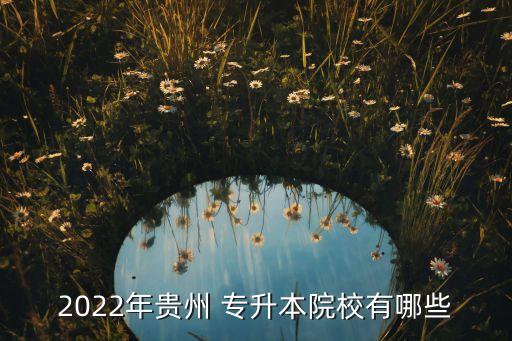 2022年貴州 專(zhuān)升本院校有哪些