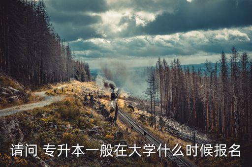 請(qǐng)問(wèn) 專升本一般在大學(xué)什么時(shí)候報(bào)名
